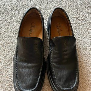 Cole Haan Nike Air Men's Used Black Leather Loafers Size 9 1/2 D